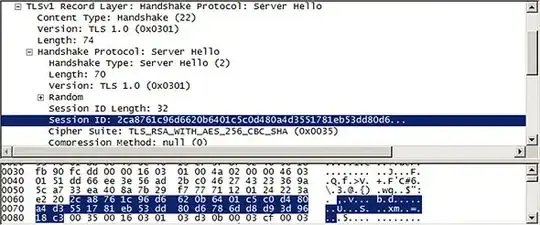 SSL ServerHello in Wireshark