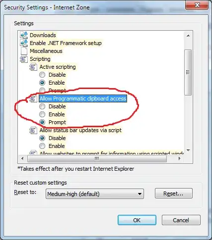 IE Security Settings