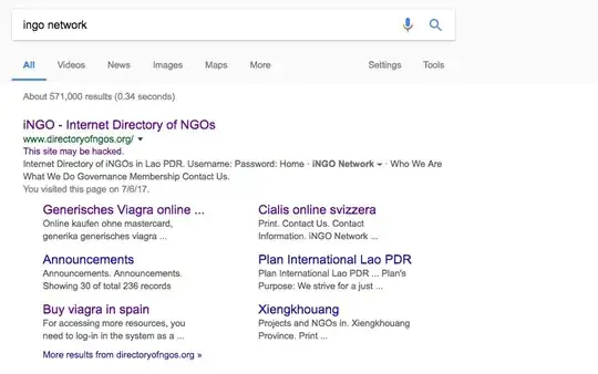 Screenchot google search ingo network