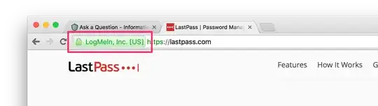 HTTPS Lock for LastPass.com displays LogMeIn, Inc.