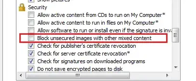 Block unsecured images - setting