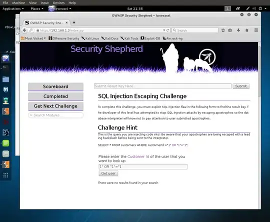 OWASP Security Shepherd - SQL Injection Escaping Challenge