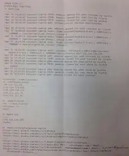 (image containing a photograph of the logs of <code>disk2</code>, too long to reproduce)