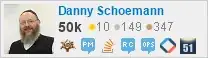 profile for Danny Schoemann on Stack Exchange, a network of free, community-driven Q&A sites
