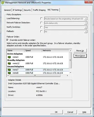 vMotion - Multi-nic