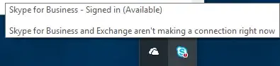 Skype for Business and Exchange aren't making a connection right now