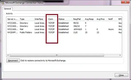 Image of a MAPI connected client