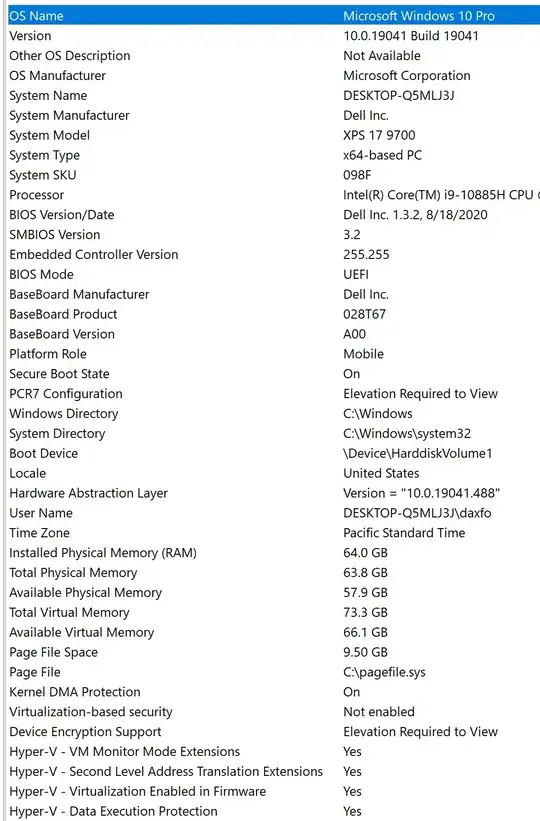 system info