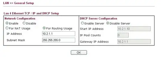 Draytek Subnet Configuration