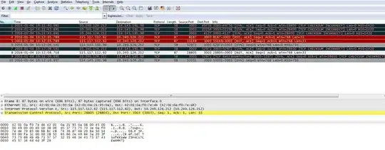 Wireshark capture