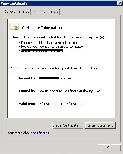 View Certificate