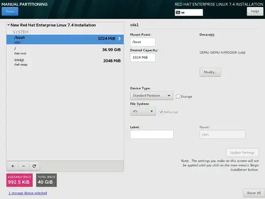 RHEL 7 Partitioning