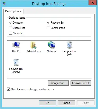 Desktop Icon Settings