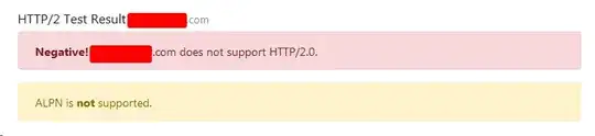 screenshot from HTTP2 testing tool