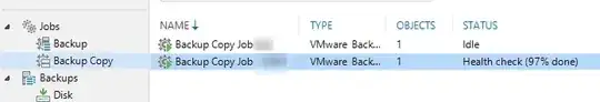 Veeam health check backup copy job