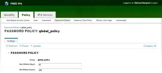 Change IPA password policy Web UI