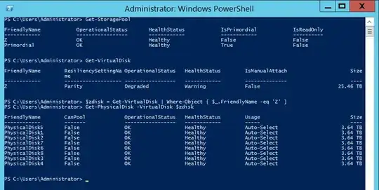 Powershell output - see text copy below