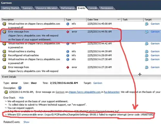 VM Power On Error Screencapture