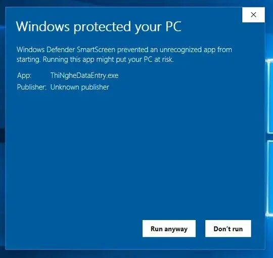 Windows Defender blocked my apps