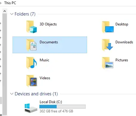 Document folder