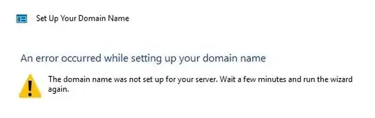 An Error Occurred While Setting Up Your Domain Name