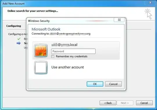 Outlook Username Prompt