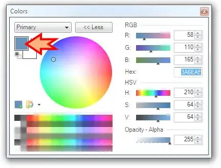 Paint.NET colour selector