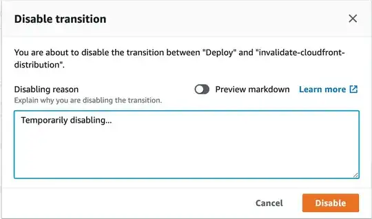 Disable Stage transition button modal