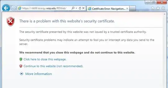 certificate error