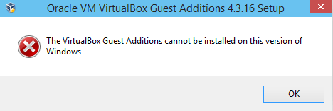 Cannot be installed