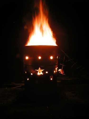 Ghetto oven made from barrel