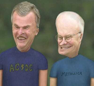 bush and guy who hunts people with buckshot as beavis and butthead