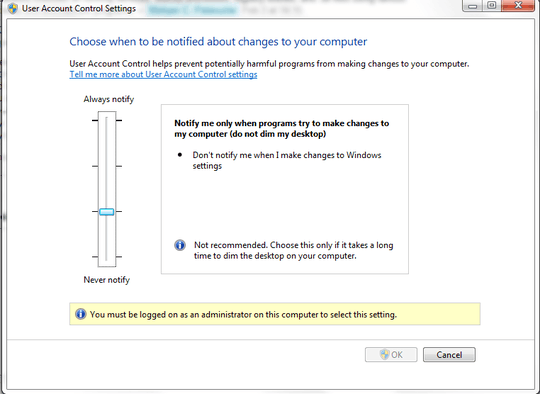 Try to Disable UAC without Admin Rights