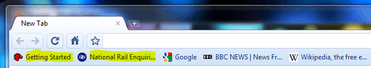 screenshot of bookmarks bar