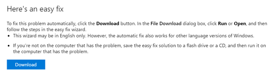 The link is about halfway down the page, in a big blue button labeled "Download".