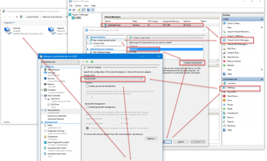 Create internal switch