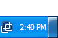 Show desktop taskbar icon