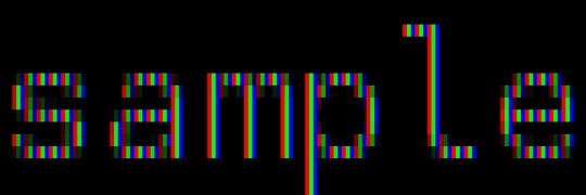 Example of Sub-Pixel anti-aliased text