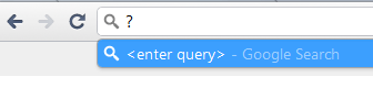 Omnibar query prefix