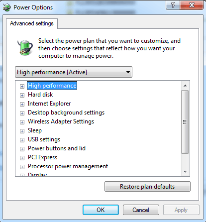 Showing example Power Option Dialog of my PC, sorry not an laptop.