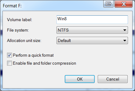 Use NTFS