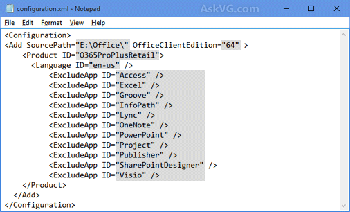 Image of the XML file
