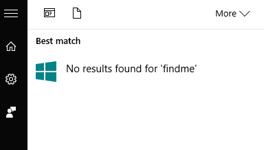 No results found