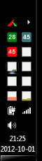 Tray icons Process Explorer