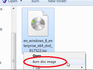 Burn ISO