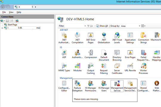 reference expected icons in iis