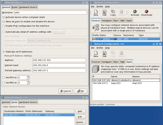 Virtual machine network configuration