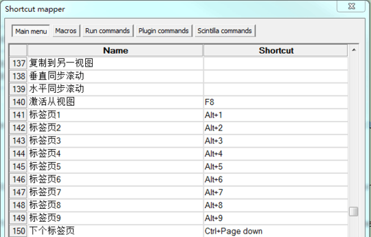 set shortcut