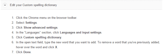 Remove word instructions