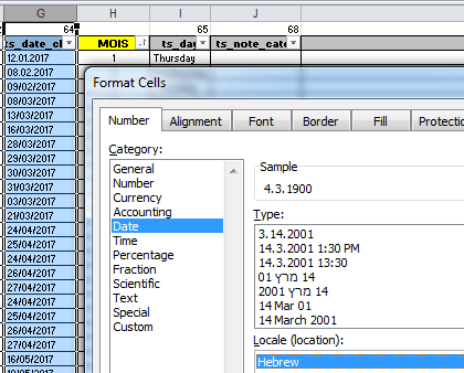 Formatting Excel slash-separated dates